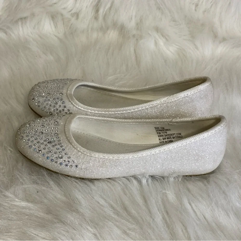 Hot Cakes Girls Size 12 Glitter Shoes Slip‎ On